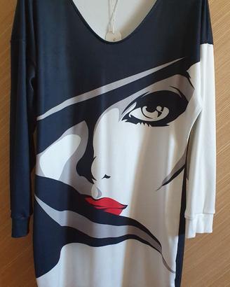 Abito donna maniche lunghe Nuovo