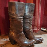 Stivale color cuoio n.36 vera pelle