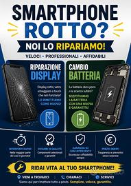 Cellulare display batteria