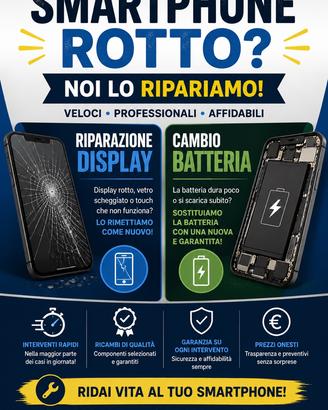 Cellulare display batteria