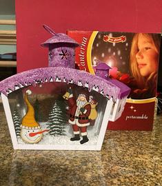 Porta candela di natale