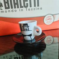 Set di 6 tazzine Bialetti da collezione, nuove