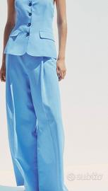 Pantaloni palazzo blu