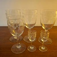 bicchieri in cristallo vintage