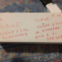 Due smartphone Huawei uno funzionante l'altro no