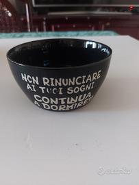 tazza in ceramica nera AD trend