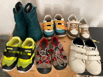 Scarpe bambino 6 paia numero 25