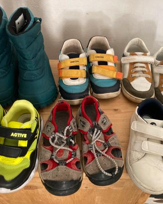 Scarpe bambino 6 paia numero 25