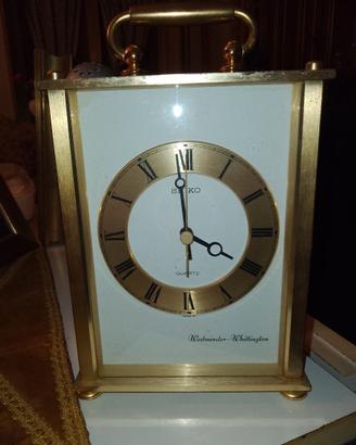 Orologio da tavolo al quarzo Seiko vintage anni 70