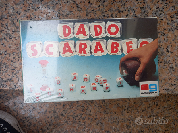 Dado Scarabeo 1980 EG giochi. Nuovo