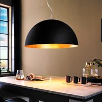 Lampadario Eglo Gaetano nero/oro diametro 53 cm