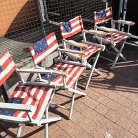 sedie in legno da regista 