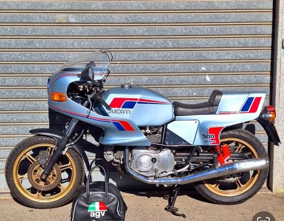 Moto ducati pantah 500 d'epoca