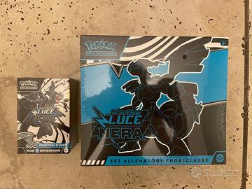 Pokemon Luce nera Etb e collezione 6 buste ita Sea