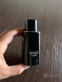 Boccetta Armani Code ricaricabile