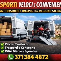 Trasporto moto e merci in tutta la Sicilia