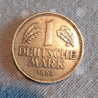 Moneta 1 marco Tedesco anno 1969 F