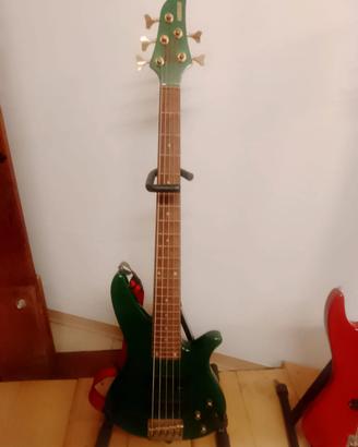 Basso Yamaha 5 corde+Amplificatore Peavey+cuse 