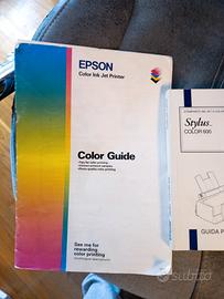 Vecchi manuali stampante Epson Stylus Color 600