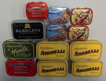 scatole latta da collezione Amarelli/Barkley's