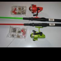 1 CANNE DA LANCIO PER BAMBINI CON ACCESSORI 