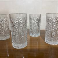 Bicchieri in cristallo vintage