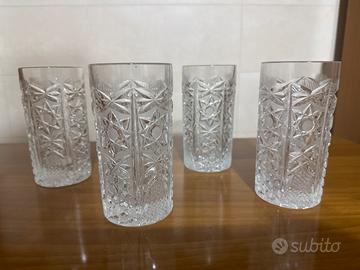 Bicchieri in cristallo vintage