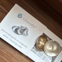 Paracapezzoli in argento silver nursing cups