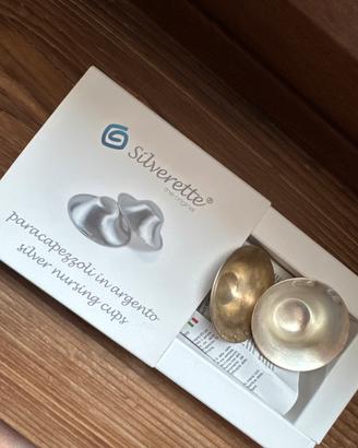 Paracapezzoli in argento silver nursing cups