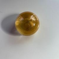 Sfera vetro con foglia oro stile Murano