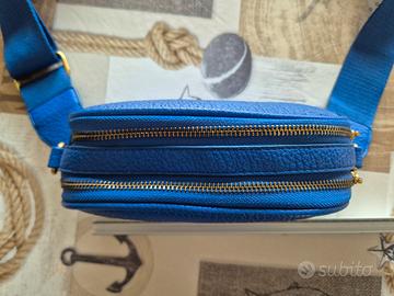 borsa tracolla blu elettrico 