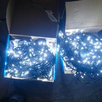 2 confezioni di luci natalizie da 180 led bianche