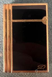 accendino Dupont laccato nero/oro