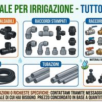 Materiale irrigazione