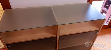 vetrina Ikea legno/vetro