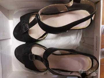 sandali neri donna