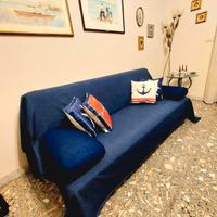 Divano letto buono stato colore blu