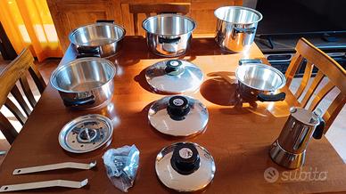 Batteria di pentole acciaio inox