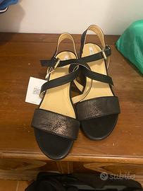 sandali Geox D New Marykarmen B in pelle nera