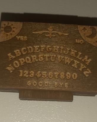 Mini tavola ouija in legno 