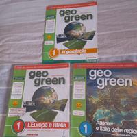 libro geografia di scuola media Geo green 1
