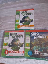 libro geografia di scuola media Geo green 1