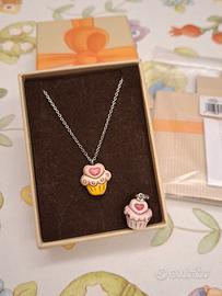 Set collana e charm Thun Cupcake