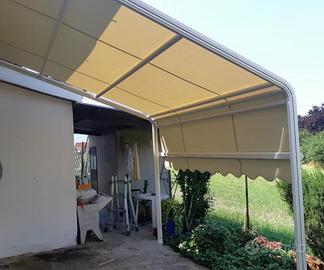 DUE TENDE CAPANNO OMBREGGIANTI DA GIARDINO IN PVC