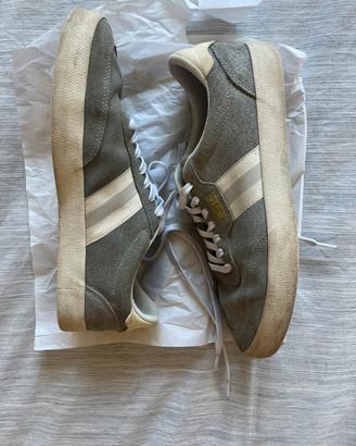 Polo Ralph Lauren Suede Sneakers- Grey/Cream- 43