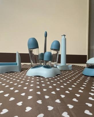 Set cucina 7 pezzi: olio, sale e portarotolo