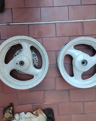 Coppia Cerchi 12" Originali Malaguti Phantom F12 
