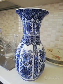 Vaso in ceramica Blu bianco FG