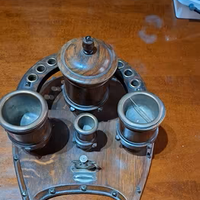 Calamaio Liberty Autentico in Legno e Metallo