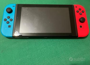 Nintendo Console Switch Rosso e Blu + Gioco